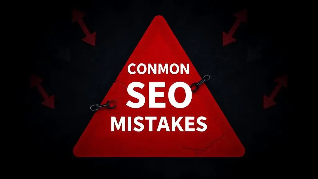 Illustration for 10 SEO Mistakes That Are Killing Your Website Traffic — SEO article