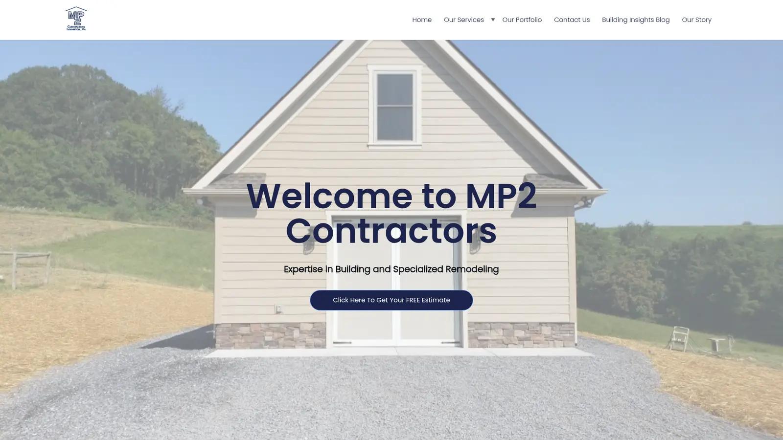 MP2 Contractors website designed by Siren Song Marketing Group